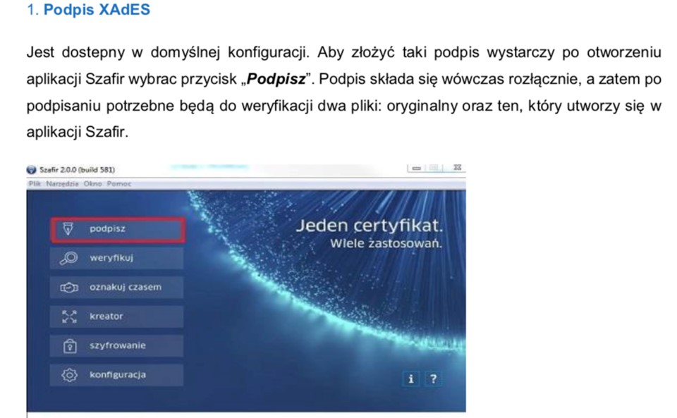 podpis elektroniczny xades